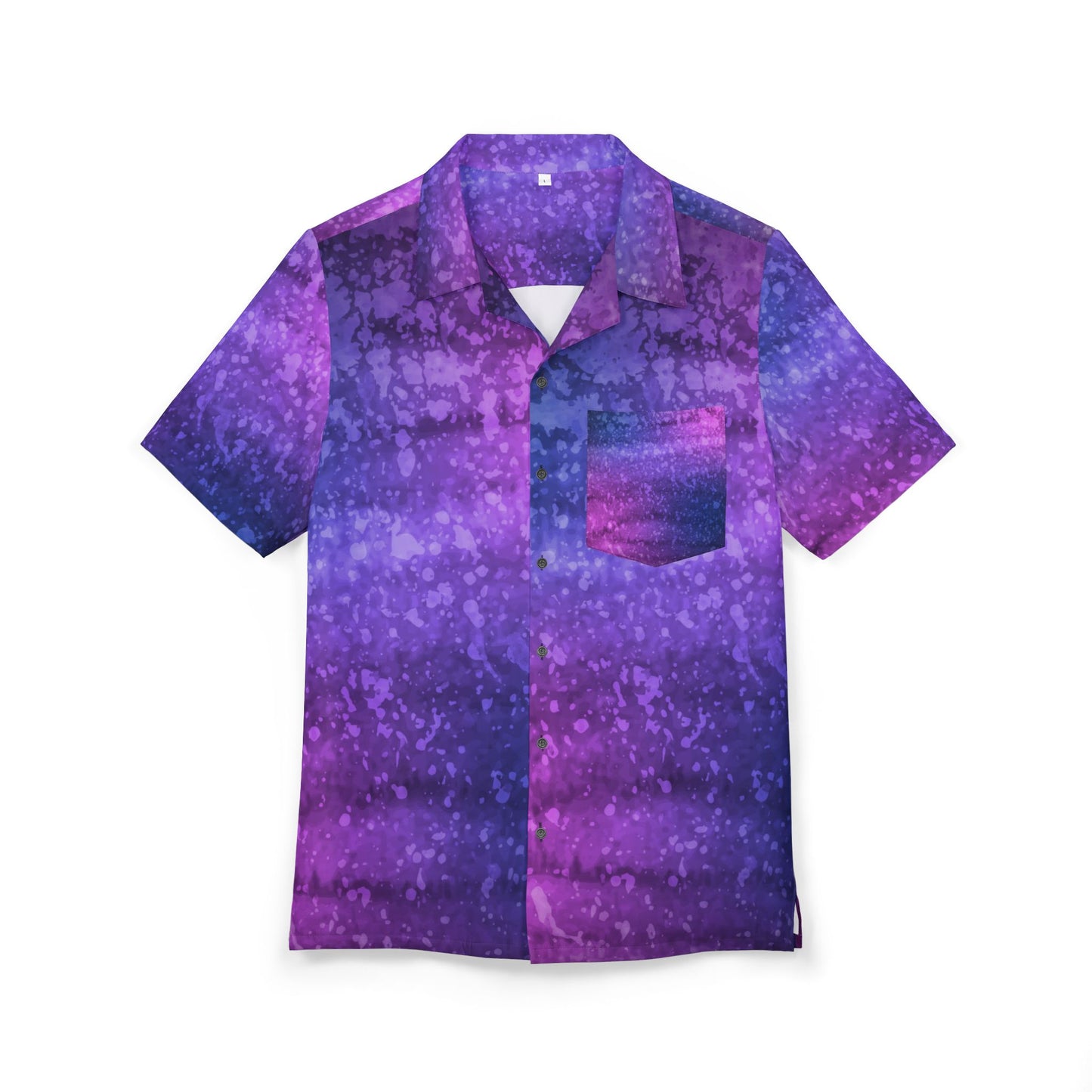 Vibrant Tie-Dye Hawaiian Shirt for Summer Vibes, Beachwear, Casual Outing, Tropical Aesthetic, Vacation Essential