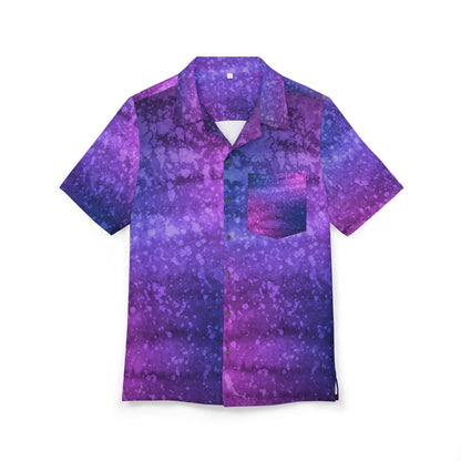 Vibrant Tie-Dye Hawaiian Shirt for Summer Vibes, Beachwear, Casual Outing, Tropical Aesthetic, Vacation Essential