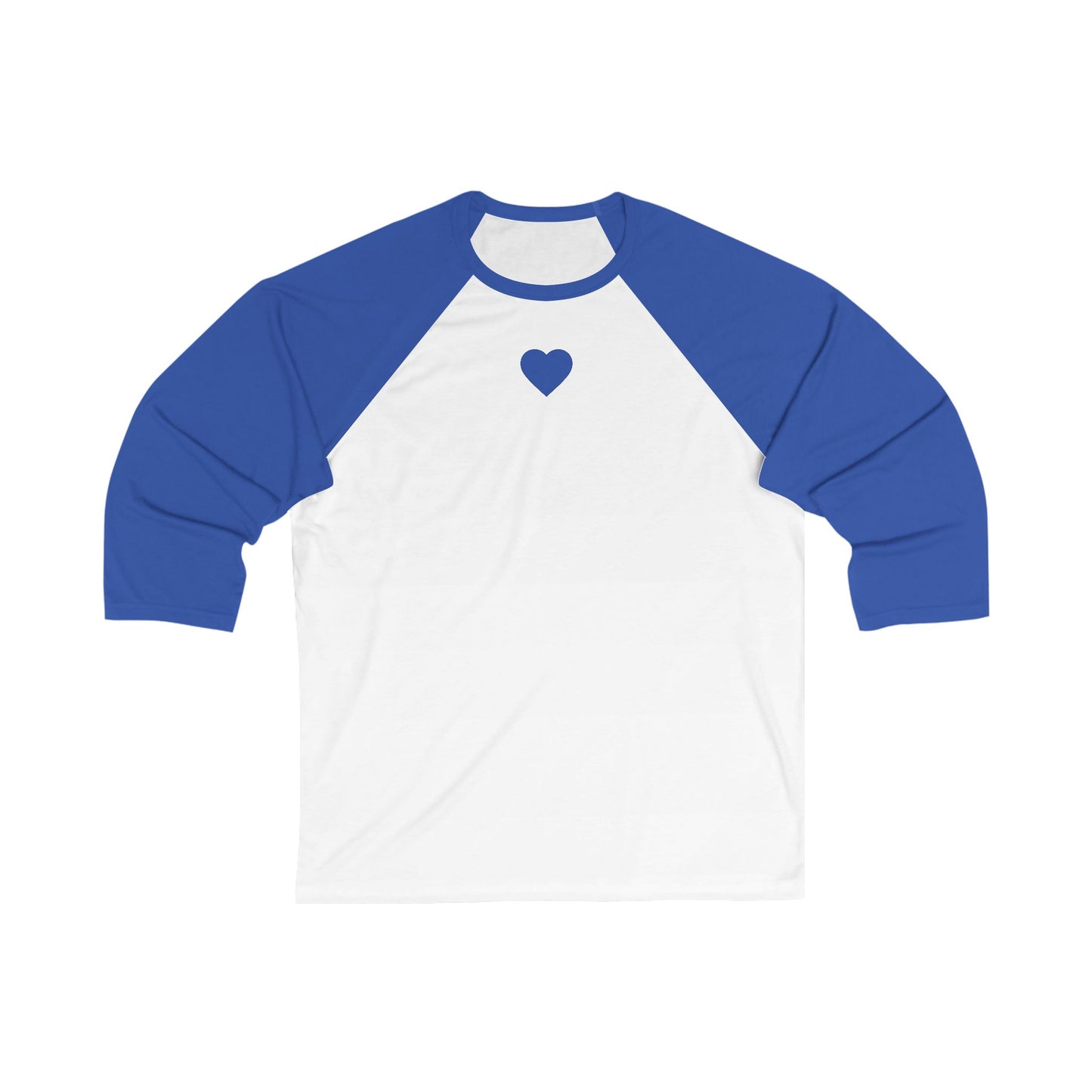 Heart Design 3/4 Sleeve Baseball Tee, Casual Wear, Gift for Him/Her, Sports Apparel,