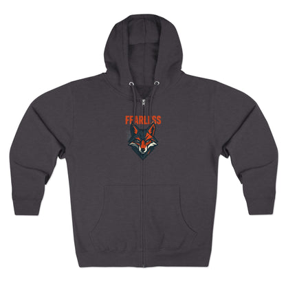 Fearless Wolf  Zip Hoodie | Cozy Layer for Adventurers, Perfect Gift for Animal Lovers, Everyday Casual Wear, Outdoor [...]