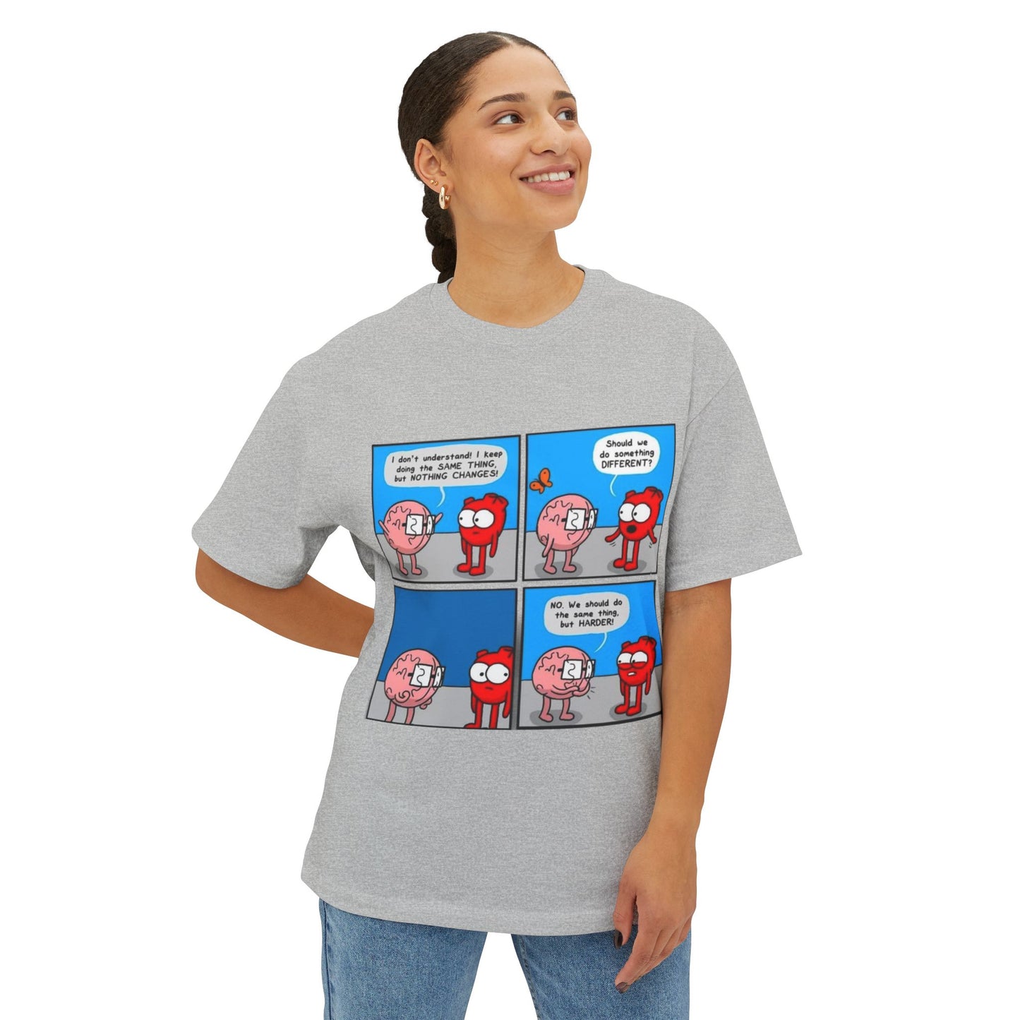 Whimsical Graphic Tee, Funny Quote Shirt, Gift for Him/Her, Casual Style, Everyday Wear, Cute Cartoon Art Tee