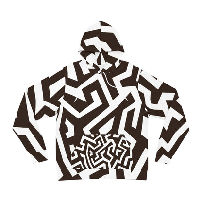 Geometric Hoodie | Trendy Streetwear, Unique Fashion Layer, Cozy Gift for Her,Pullover, Stylish Wardrobe Essential