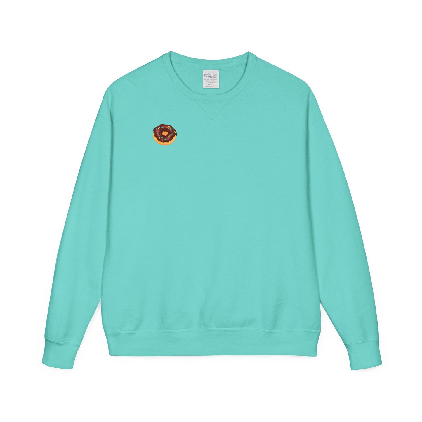 Cozy Donut Graphic Sweatshirt - Perfect for Food Lovers, Casual Outings, Birthdays, Winter Fashion, Gift Idea