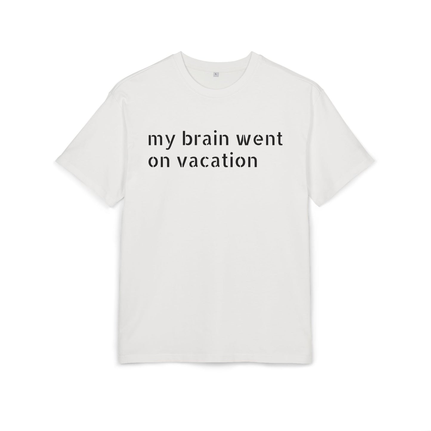 Vacation Vibes  Heavy Oversize Tee, Relaxed Fit Shirt, Casual Wear, Travel Shirt, Gift for Her, Funny Quote Tee