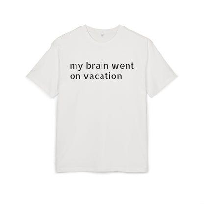 Vacation Vibes  Heavy Oversize Tee, Relaxed Fit Shirt, Casual Wear, Travel Shirt, Gift for Her, Funny Quote Tee