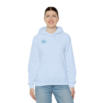 Cozy Star Emblem  Hooded Sweatshirt - Perfect Gift for Friends, Casual Wear, Outdoor Activities, Cozy Layering, Winter Essentials
