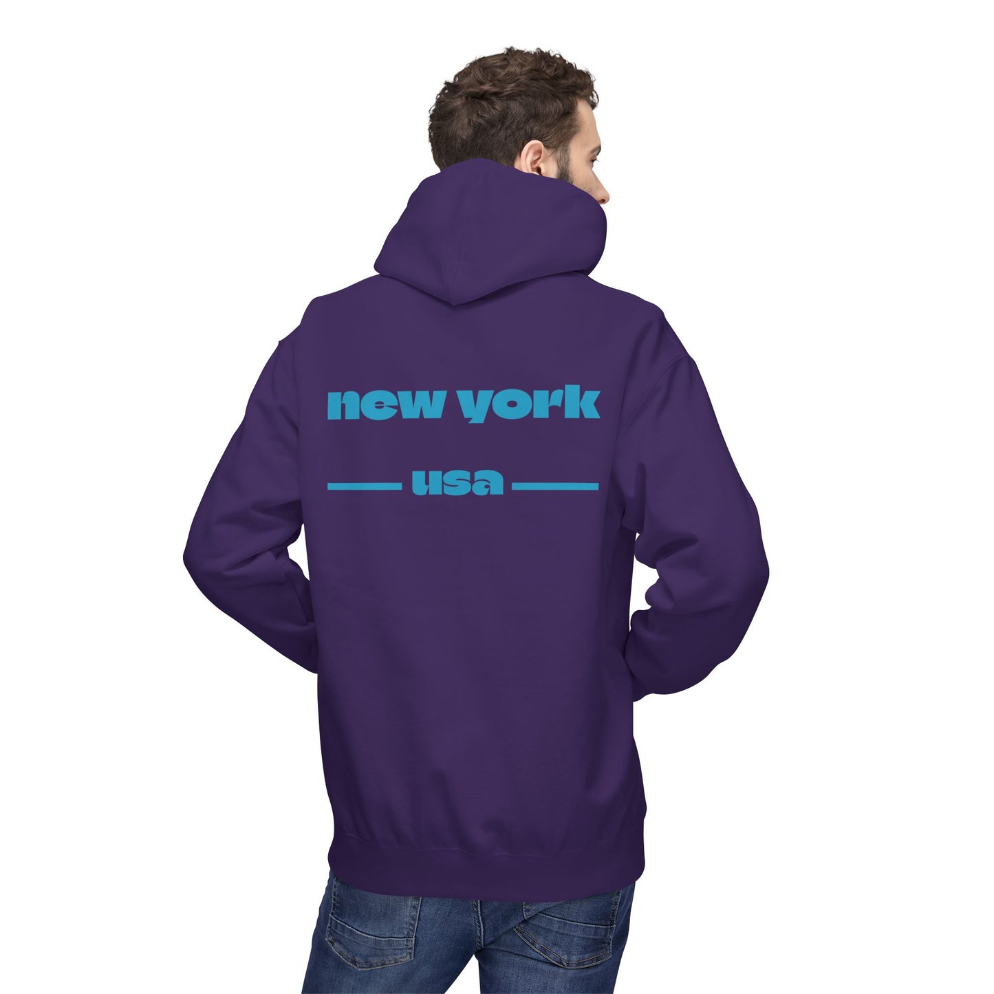 New York Star Hoodie, Fleece Sweatshirt, Casual Streetwear, Perfect Gift for Travelers, Cozy Hoodie, Summer Essential
