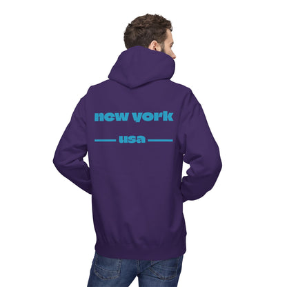 New York Star Hoodie, Fleece Sweatshirt, Casual Streetwear, Perfect Gift for Travelers, Cozy Hoodie, Summer Essential