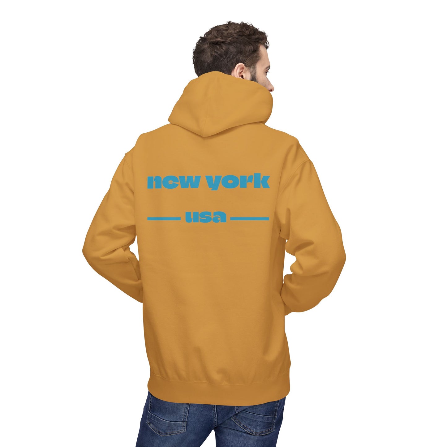 New York Star Hoodie, Fleece Sweatshirt, Casual Streetwear, Perfect Gift for Travelers, Cozy Hoodie, Summer Essential