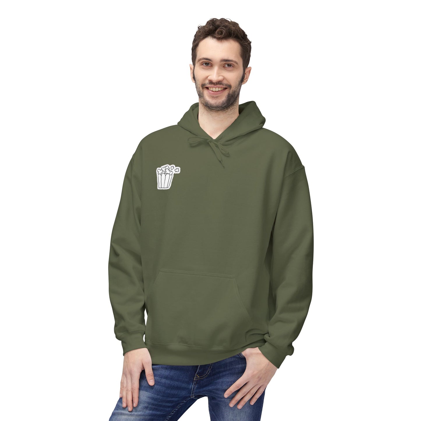 Cozy Movie Night Hoodie, Softstyle Fleece Sweatshirt, Perfect for Film Buffs, Gift Idea for Movie Lovers, Casual Wear for Home & Cinema