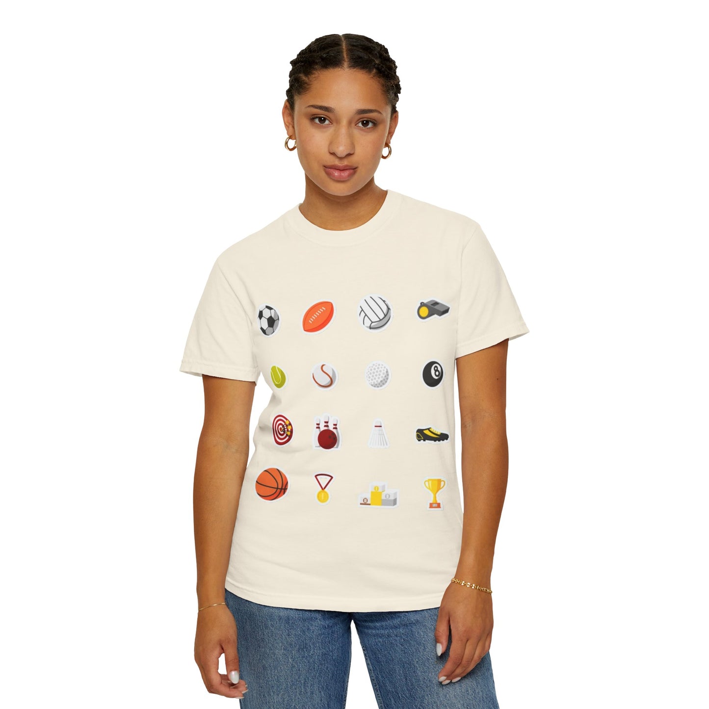 Sporty Icon T-Shirt, Casual Wear, Gift for Athletes, Sports Lovers, Fun Workout Shirt, Sports Themed Apparel