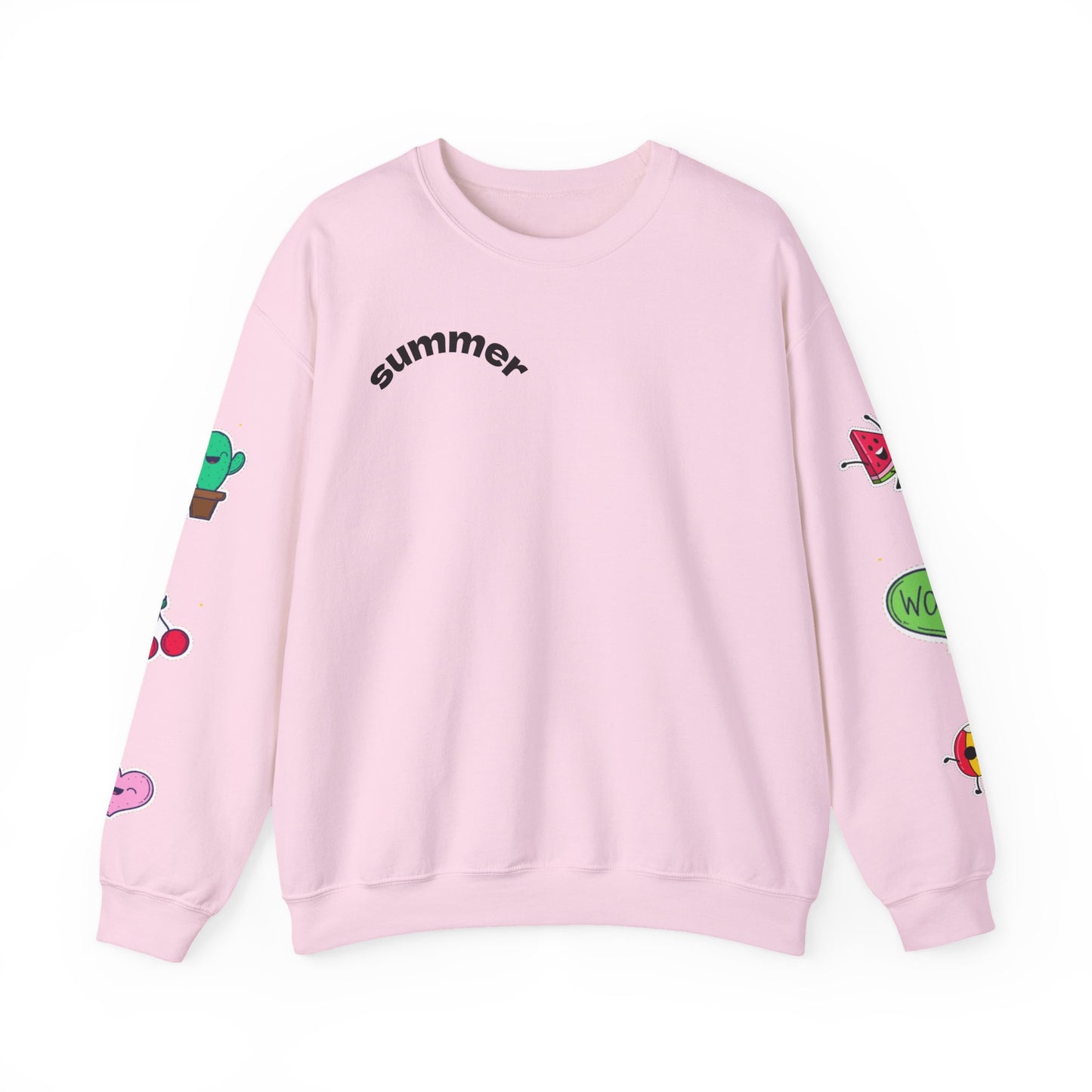 Cool Summer Vibes  Crewneck Sweatshirt, Lightweight Casual Wear, Summer Fashion, Gift for Friends, Sunny Day Outfits, Trendy Apparel