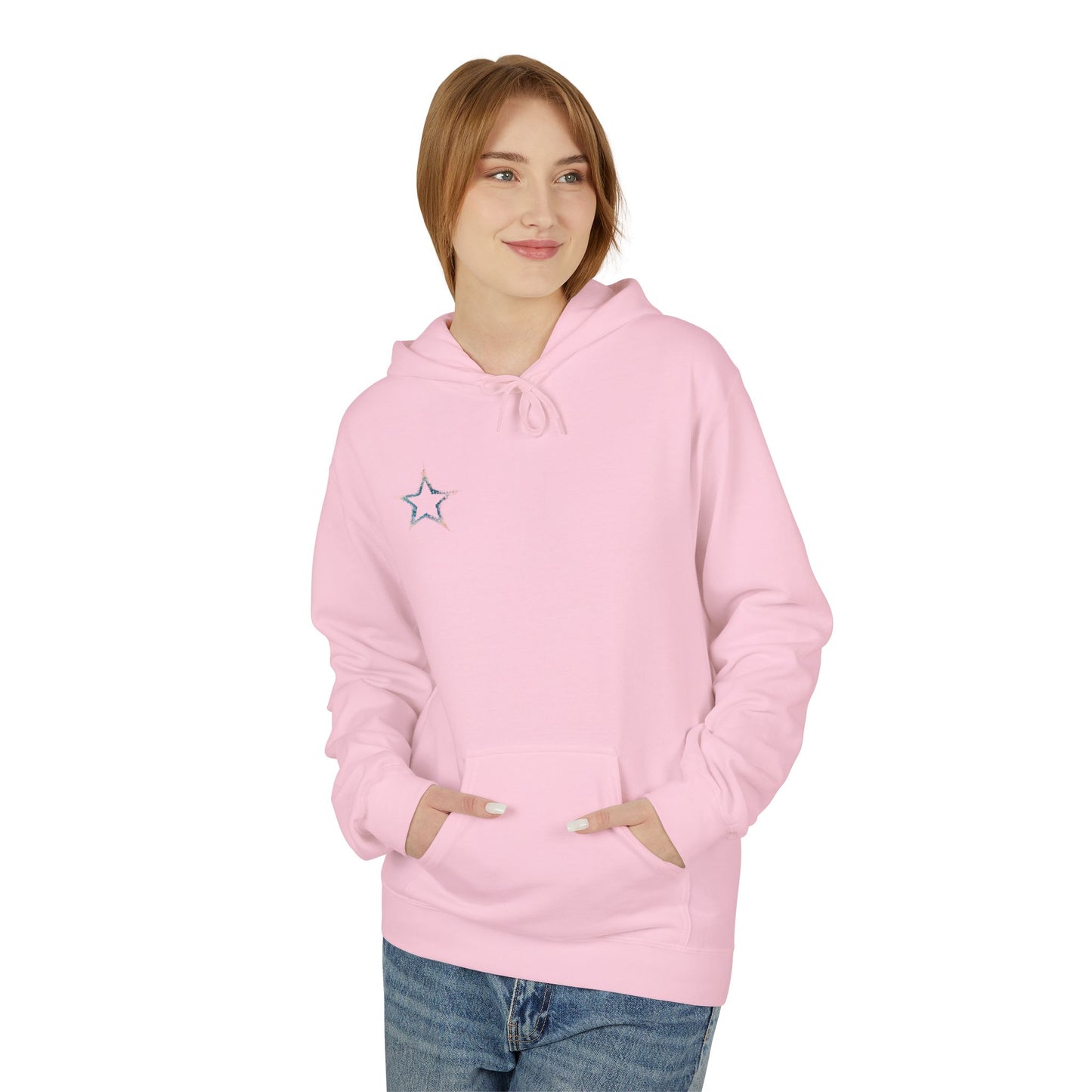 Starry Softstyle Fleece Hoodie for Cozy Vibes, Pullover, Casual Comfort, Perfect Gift for All Occasions, Streetwear Fashion