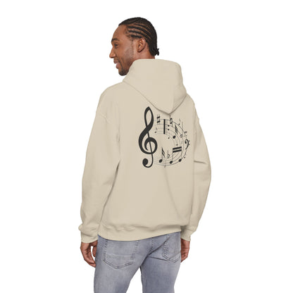 Music Lovers  Hooded Sweatshirt – 'Without Music, Life Would Be a Mistake'