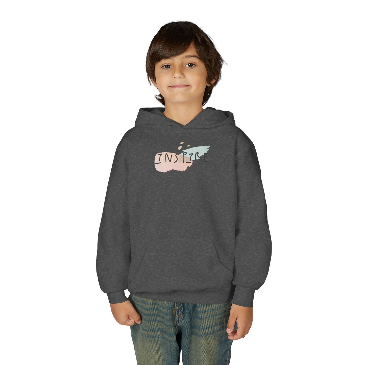 Inspire Youth Hoodie - Cozy Sweatshirt for Teens, Inspirational Gift, Casual Outfit, Schoolwear, Birthday Present