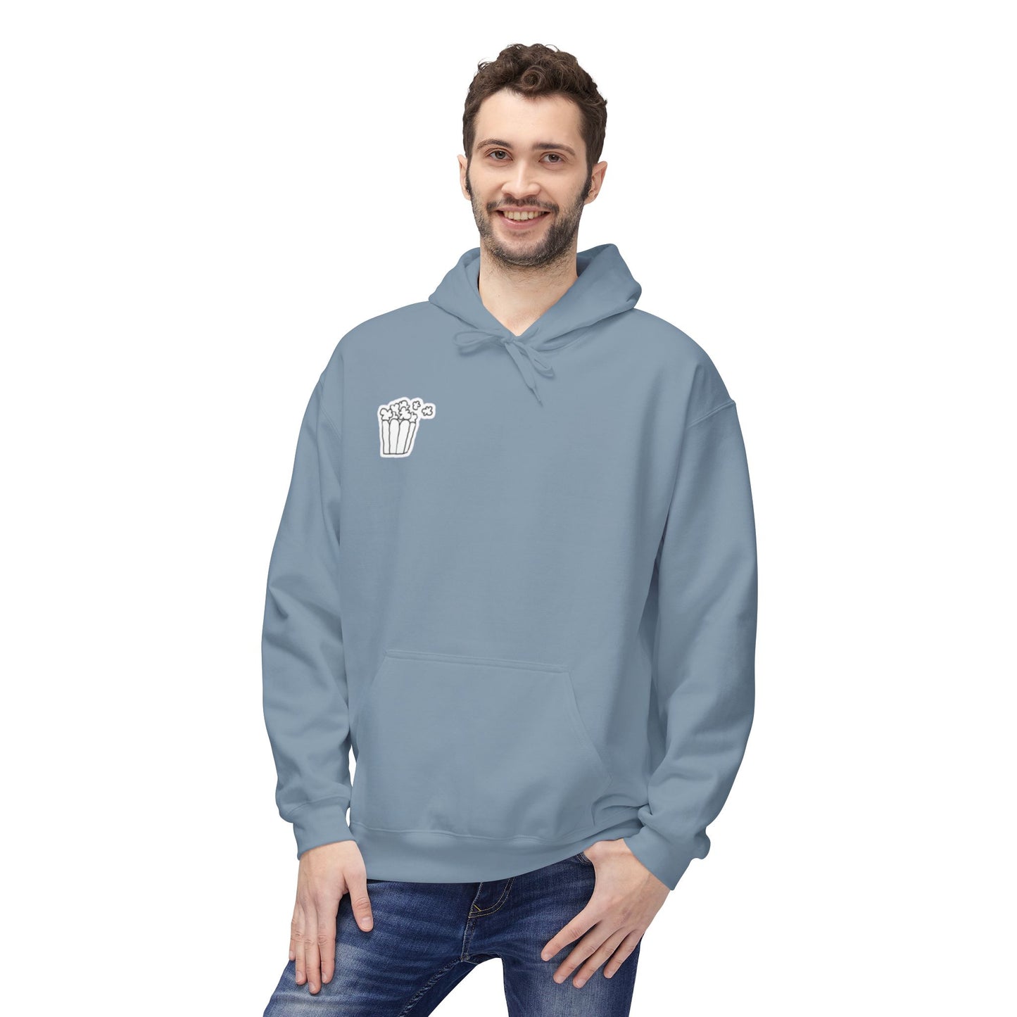 Cozy Movie Night Hoodie, Softstyle Fleece Sweatshirt, Perfect for Film Buffs, Gift Idea for Movie Lovers, Casual Wear for Home & Cinema