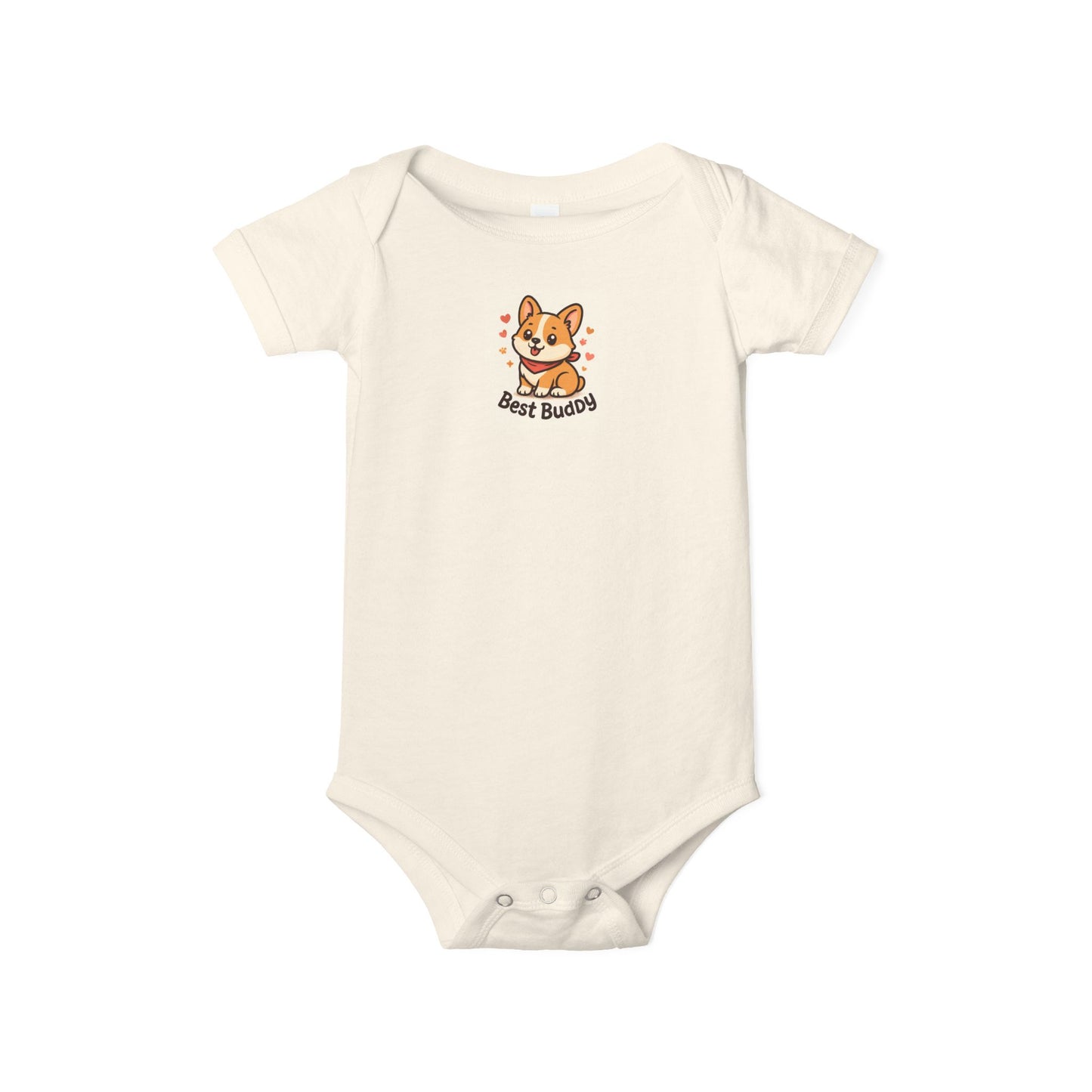 Cute Corgi Infant Onesie - Best Buddies Baby Bodysuit, Baby Shower Gift, Cute Gift for New Parents, Adorable Baby Outfit, Infant Clothing