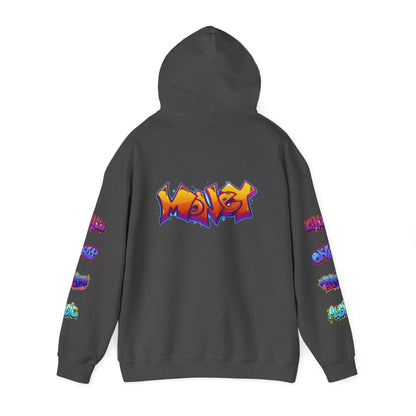 Graffiti Art  Hoodie - Cozy Streetwear, Unique Gift for Art Lovers, Perfect for Festivals, Casual Wear, Cool Graphic Sweatshirt