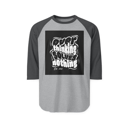 Overthinking  Raglan Shirt, Casual Tee, Gift for Thinkers, Relaxed Fit, Everyday Wear, Humor Top