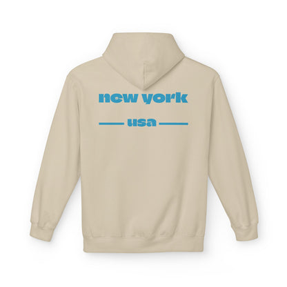 New York Star Hoodie, Fleece Sweatshirt, Casual Streetwear, Perfect Gift for Travelers, Cozy Hoodie, Summer Essential