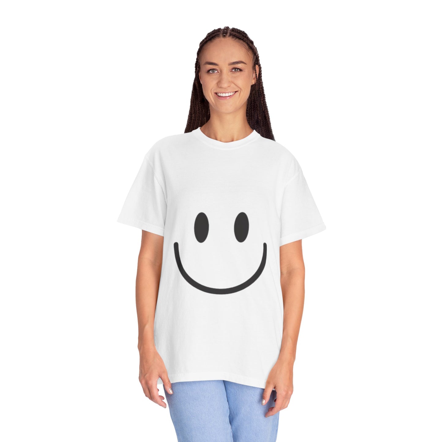 Smiley Face  T-Shirt, Fun Graphic Tee, Casual Wear, Gift for Friends, Positive Vibes Shirt, Happy Birthday Gift, Summer Essentials